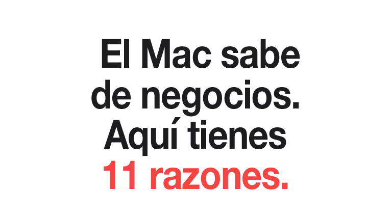 11 razones para MAC