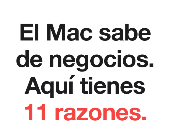 11 razones para MAC